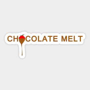 Melted chocolate Sticker